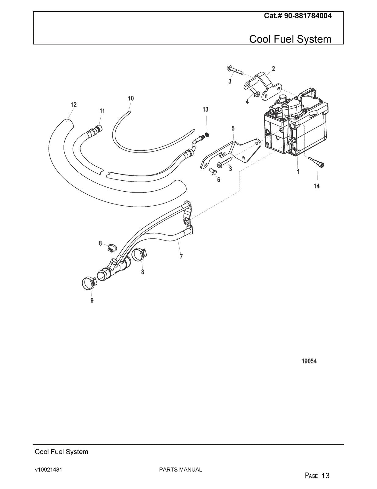 MERCURY MERCRUISER 496 MAG Sterndrive Parts Manual - WIRE BOUND - TOUGH COVERS