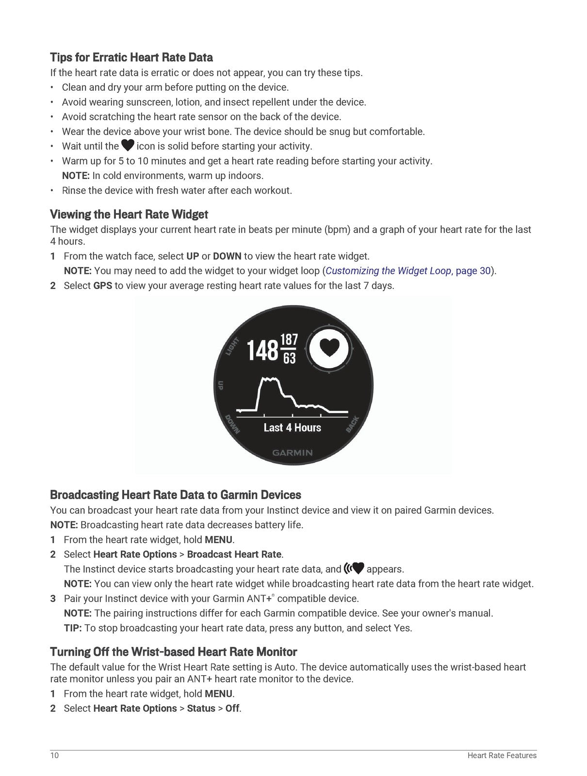 GARMIN Instinct Owners Manual 2018 - STEEL WIRE BOUND - PROTECTIVE COVERS