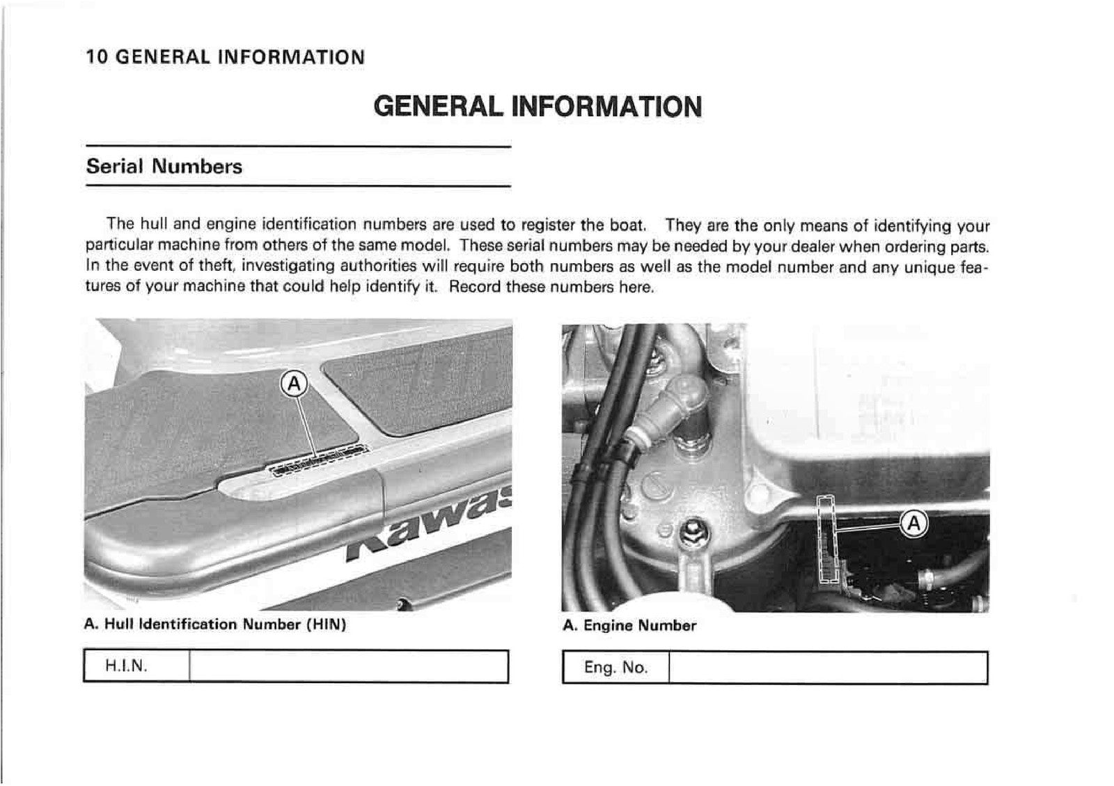 KAWASAKI Jet Ski 1100 ZXi Watercraft Owners Manual - WIRE BOUND - TOUGH COVERS