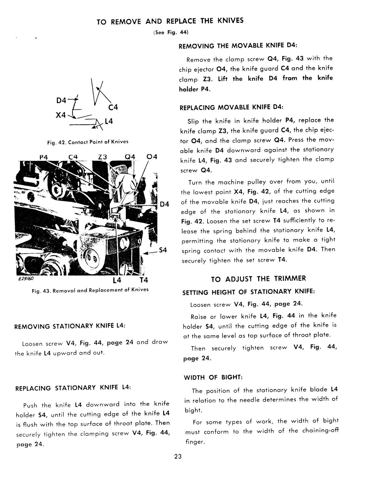 SINGER 246K42 246K43 246K45 Sewing Machine Service Manual - WIRE BOUND - COVERS