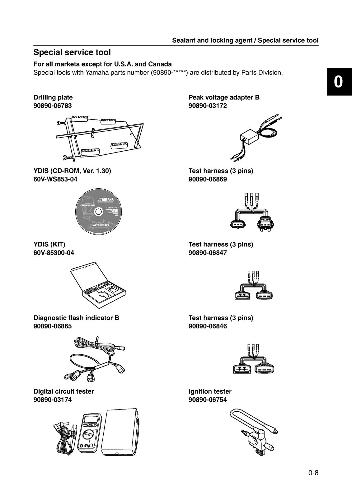 YAMAHA F150B FL150B Outboard Motor Service Manual 2008, BOUND, COVERS, FOLDOUTS