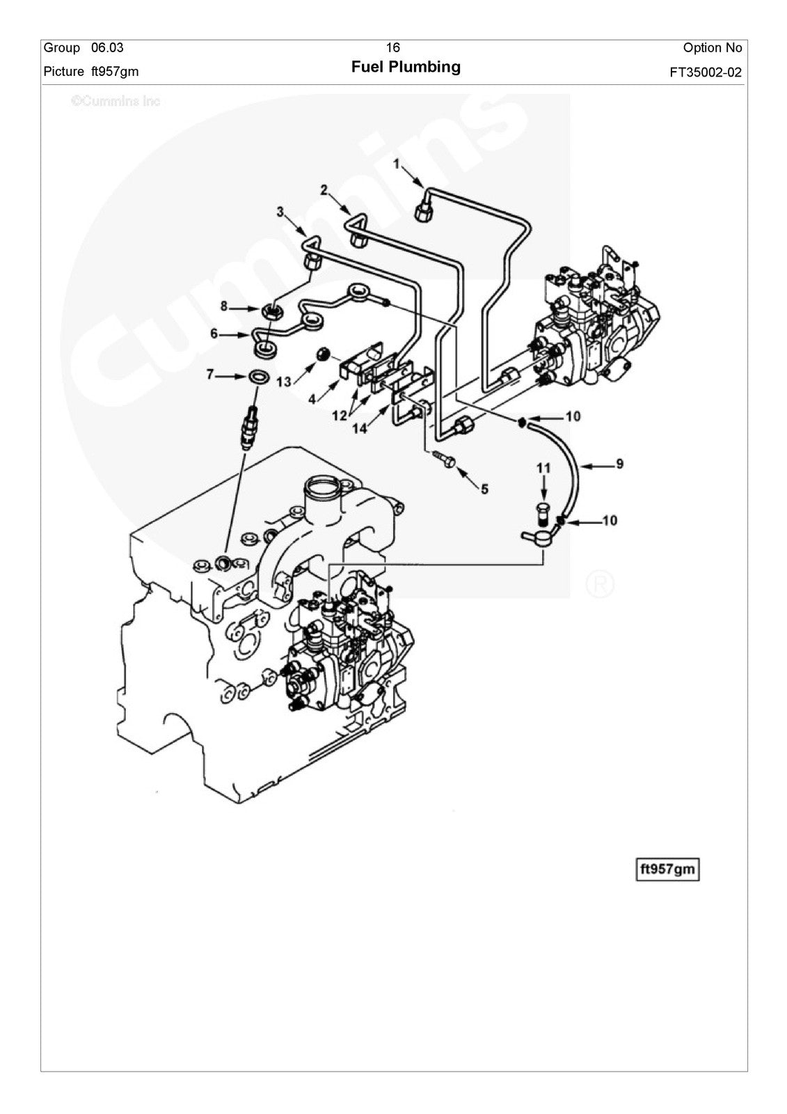 CUMMINS A1700 Engine Parts Catalog Manual SN 70016100 Up 2007 - WIRE BOUND