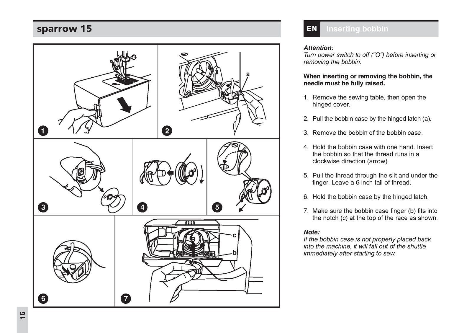 EVER SEWN Sparrow 15 Instruction Manual - STEEL WIRE BOUND - PROTECTIVE COVERS