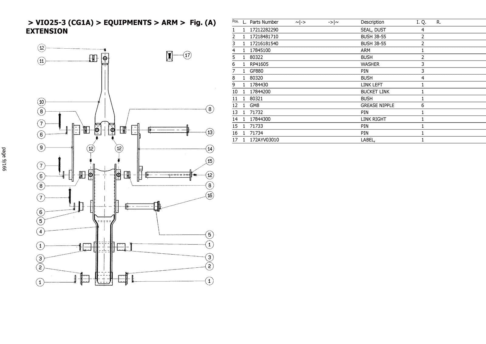 YANMAR ViO25-3 Crawler Excavator Parts Catalog Manual - WIRE BOUND - COVERS