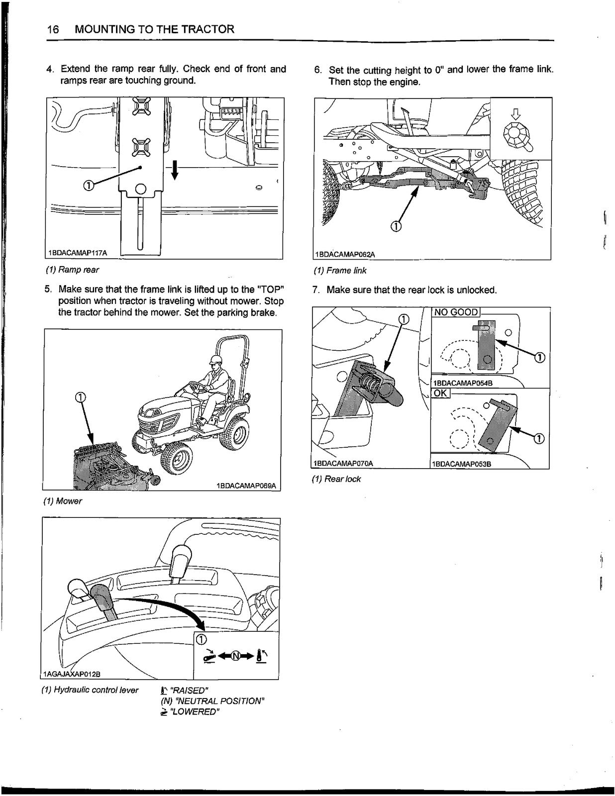 KUBOTA RCK60D-26BX Drive-Over Deck Manual - STEEL WIRE BOUND - PROTECTIVE COVERS
