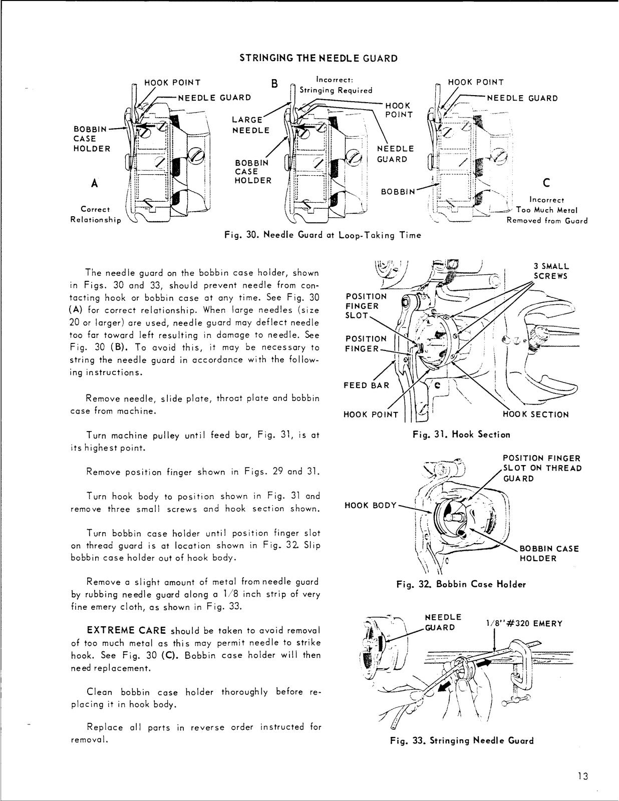 SINGER 281-1 281-3 281-21 Sewing Machine Service Manual - WIRE BOUND - COVERS