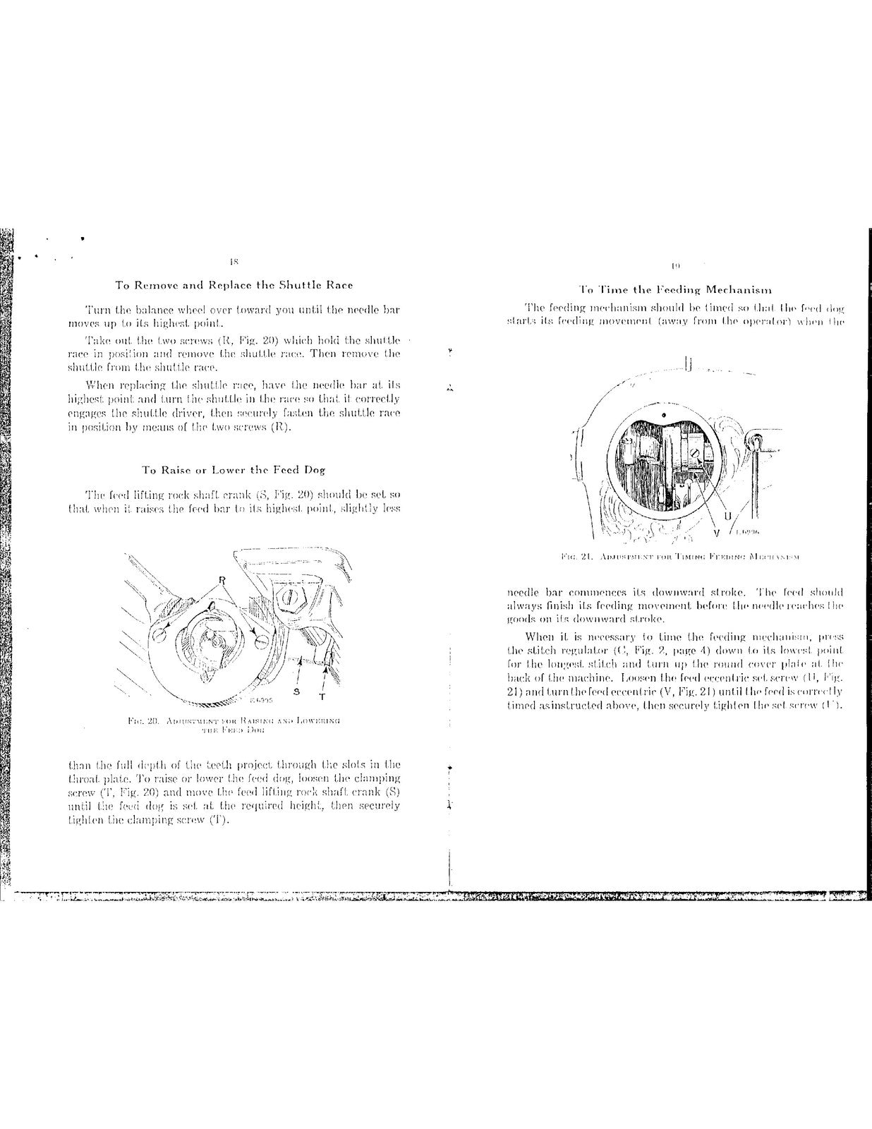 SINGER Class 16 16-81 16-133 16-141 16-188 Instructions Manual 1927 - WIRE BOUND