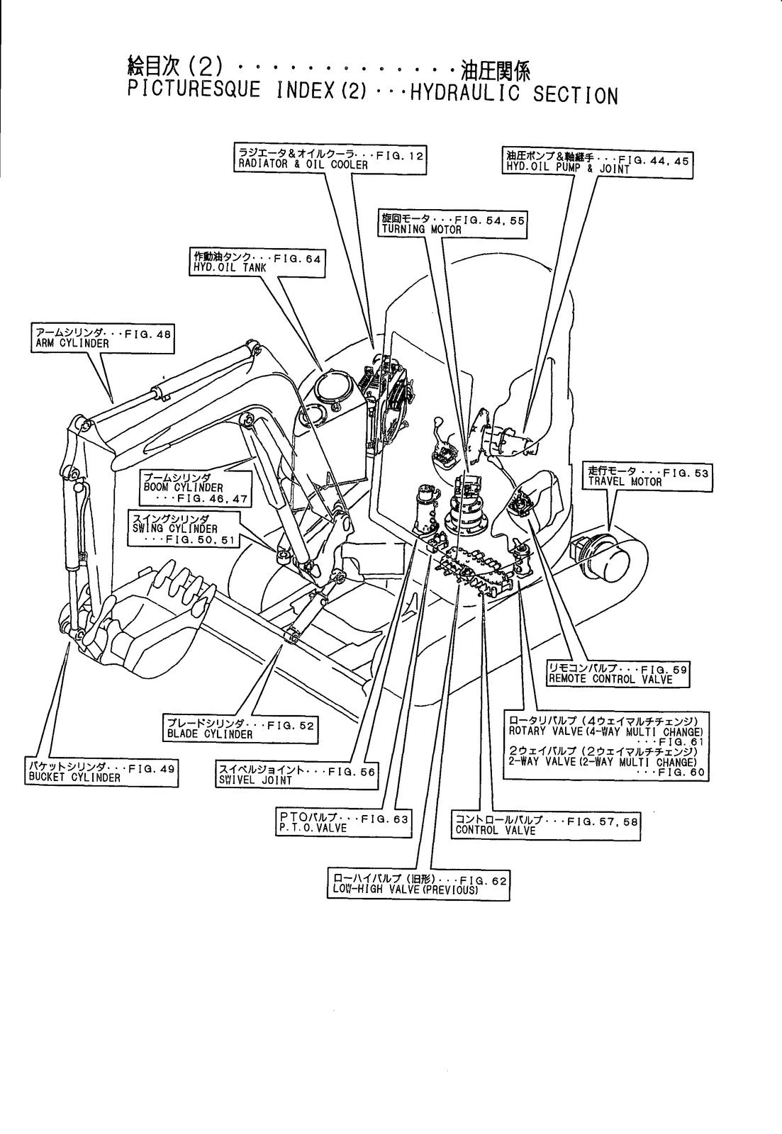 YANMAR ViO50 Crawler Backhoe Parts Catalog Manual - BOUND - COVERS - XL FOLDOUTS
