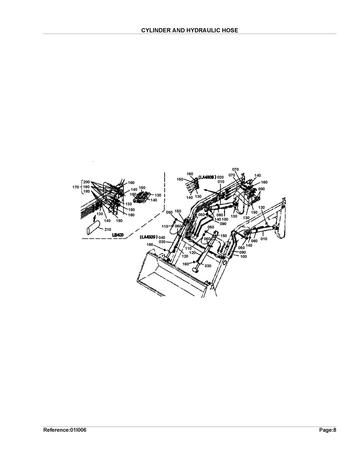 KUBOTA LB400 Loader Illustrated Parts List Manual - WIRE BOUND - TOUGH COVERS