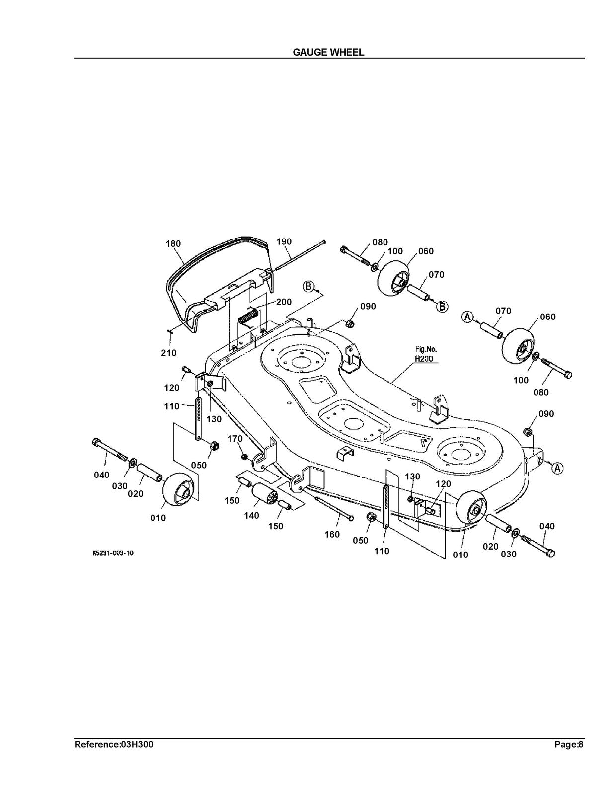 KUBOTA RCK54GR Parts Manual - STEEL WIRE BOUND - PROTECTIVE COVERS