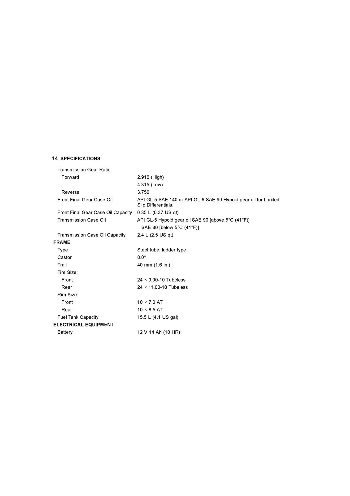 KAWASAKI Mule 610 4x4 SE Utility Vehicle Owners Manual 2016 - WIRE BOUND