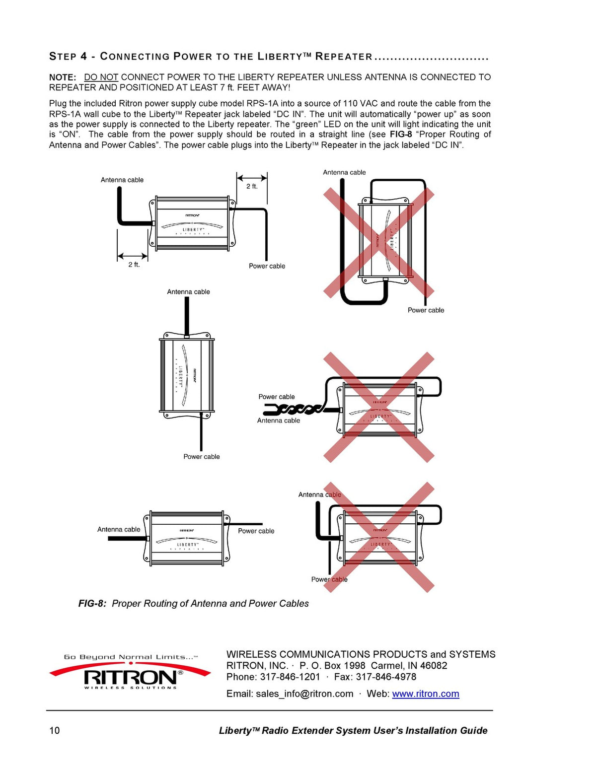 RITRON Liberty RLR-460 Radio Extender System Users Installation Guide - BOUND