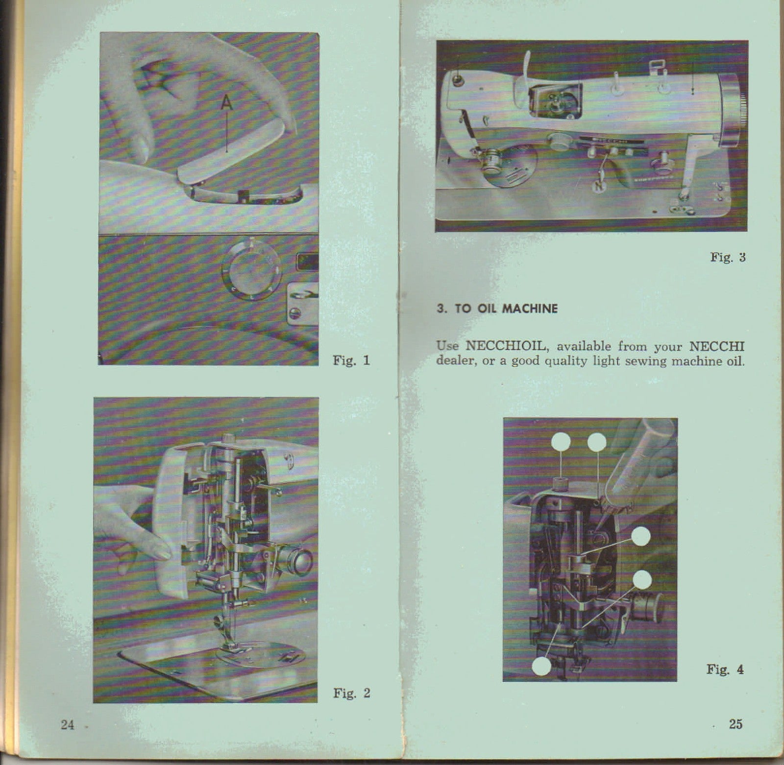 NECCHI Automatic Supernova Sewing Machine Instruction Manual - WIRE BOUND