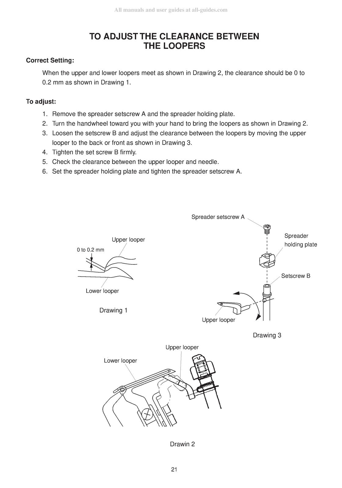 JANOME Mylock 744 Servicing Manual - STEEL WIRE BOUND - PROTECTIVE COVERS