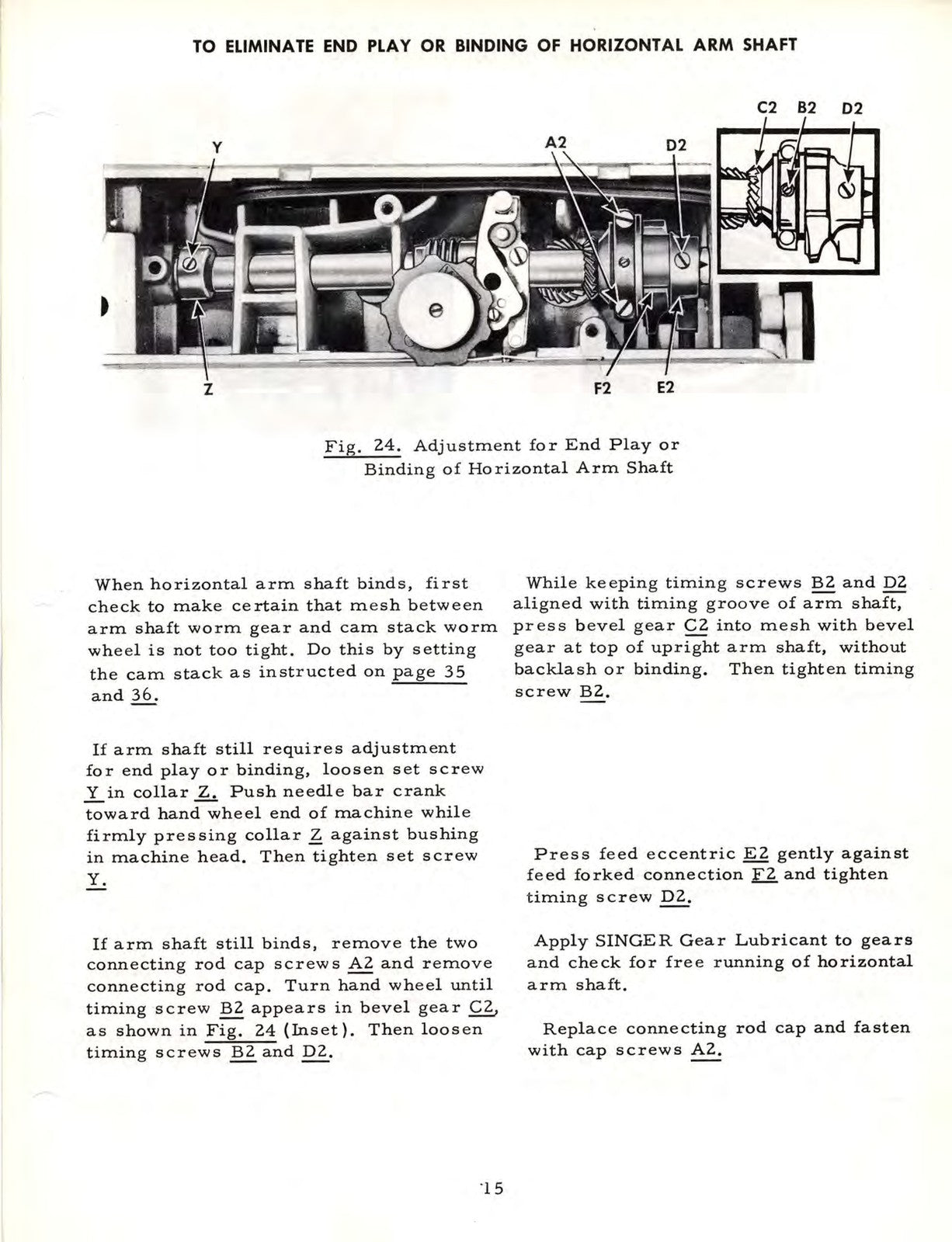 SINGER 328 327 Sewing Machine Service Manual And Parts List - WIRE BOUND