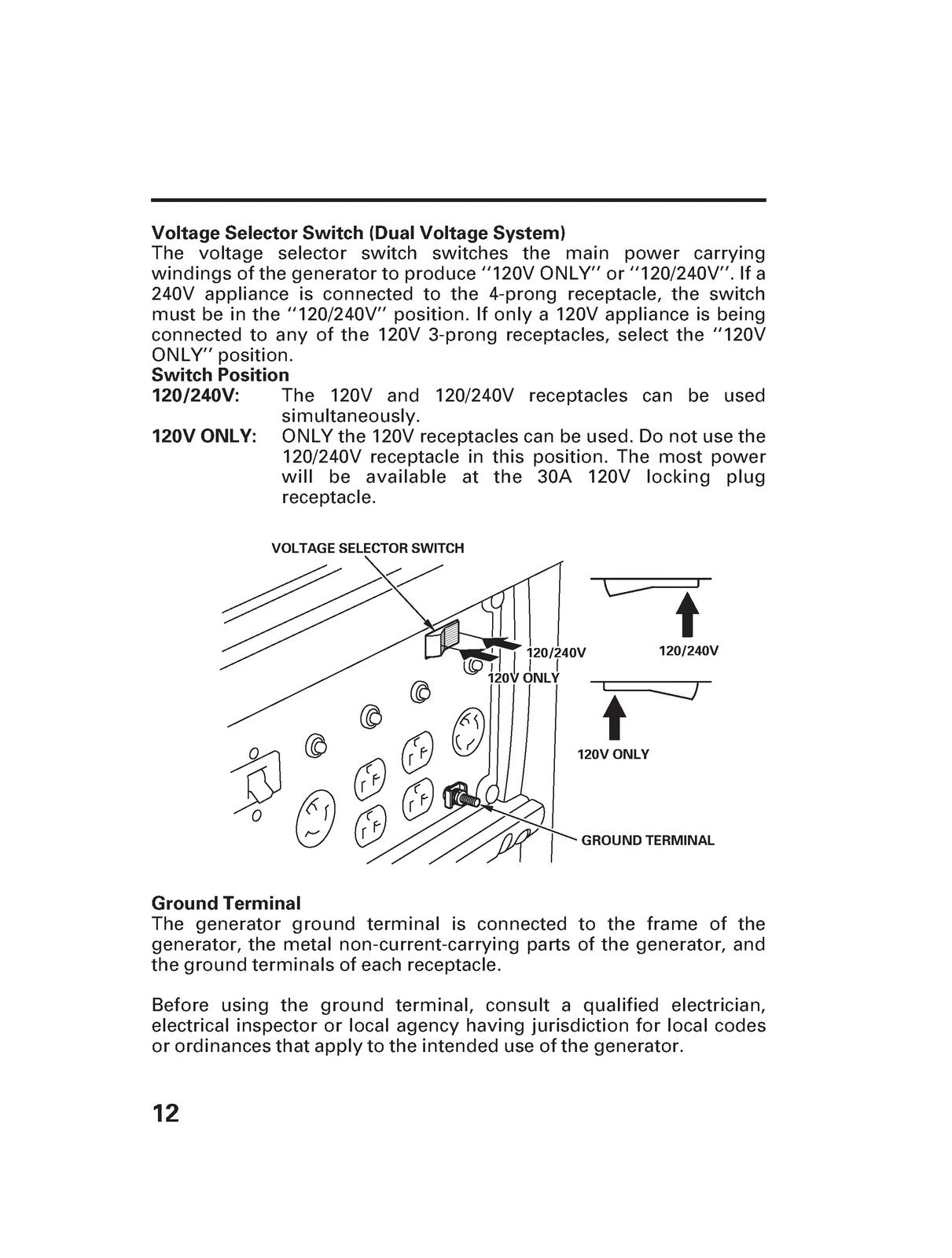 HONDA EB6500X Generator Operators Manual - STEEL WIRE BOUND - PROTECTIVE COVERS