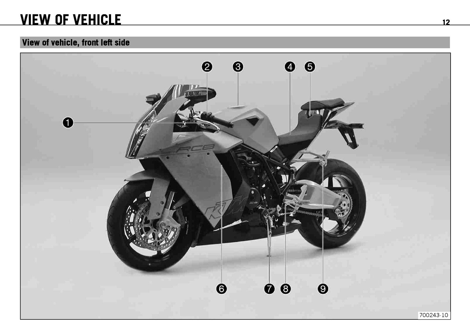 KTM 1190 RC8 Motorcycle Owners Manual 2008 - STEEL WIRE BOUND - TOUGH COVERS