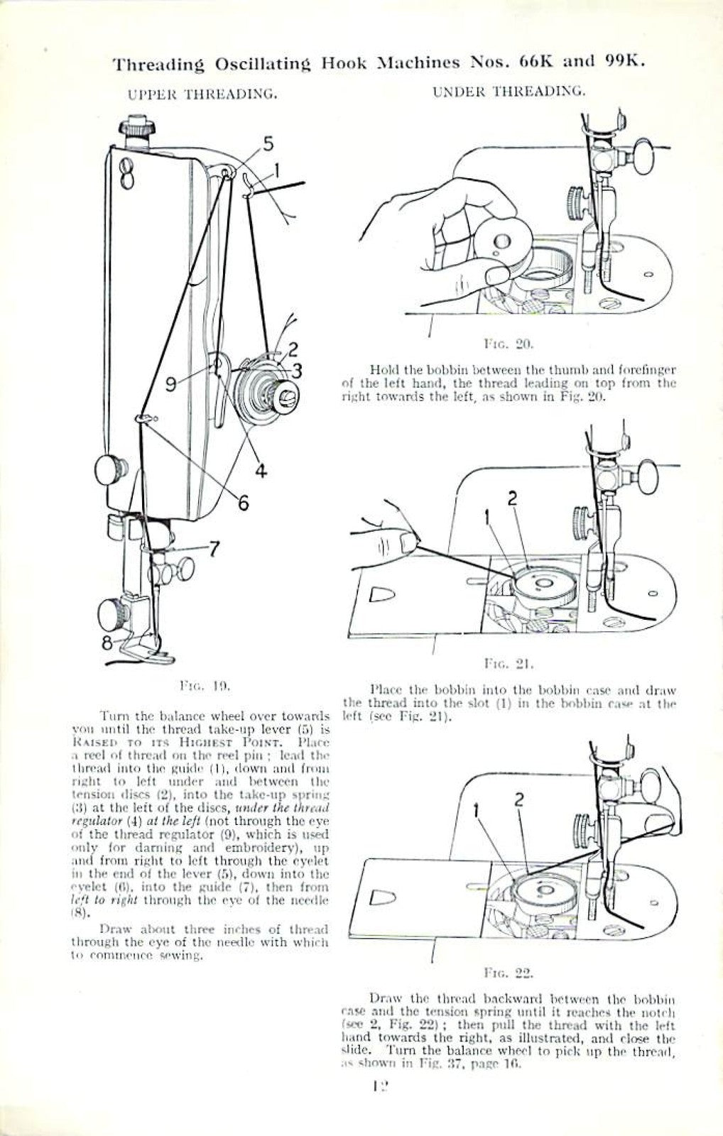 SINGER Model 15 Family Machines Attachments Operators Manual BUNDLE - WIRE BOUND