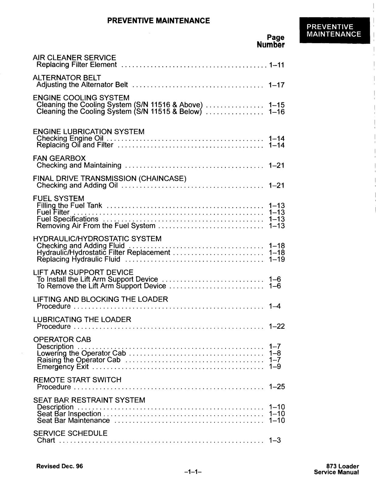 BOBCAT 873 Service Repair Manual - BOUND - COVERS - XL FOLDOUT PAGES
