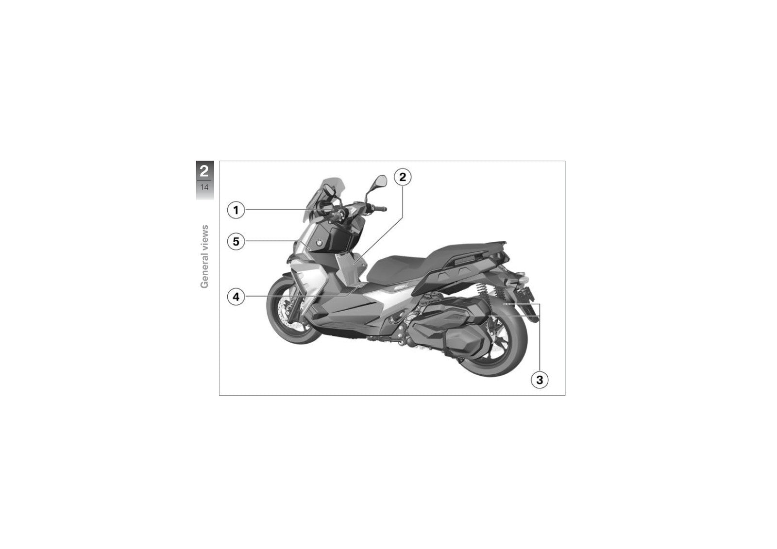 BMW C400X Scooter Owners Manual 2019 - STEEL WIRE BOUND - PROTECTIVE COVERS