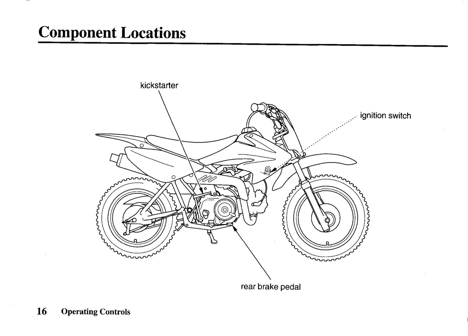 HONDA CRF70F Owners Manual 2004 - STEEL WIRE BOUND - PROTECTIVE COVERS