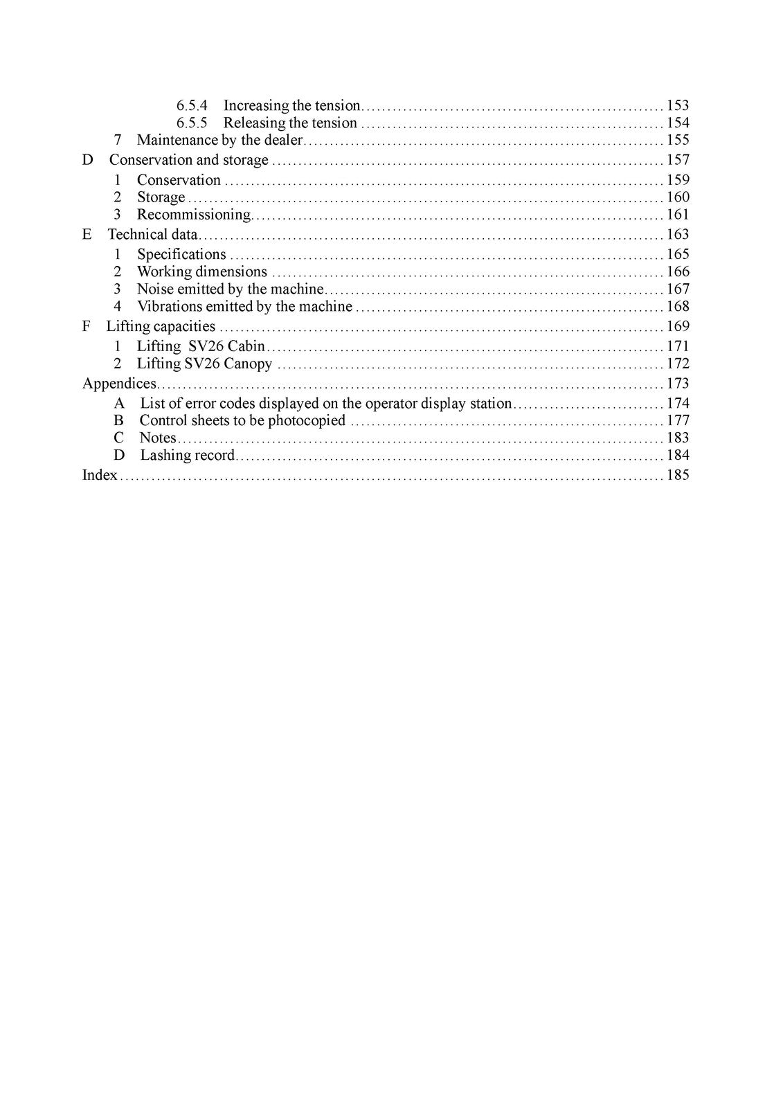 YANMAR SV26 Mini Excavator Operation and Maintenance Manual - WIRE BOUND