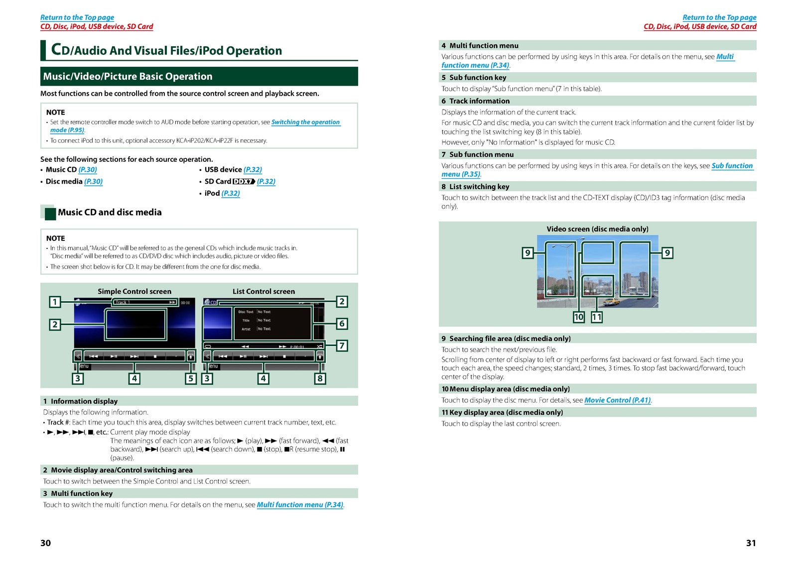 KENWOOD DNX7310BT 5310BT DDX7031BT GPS Navigation System Instruction Manual