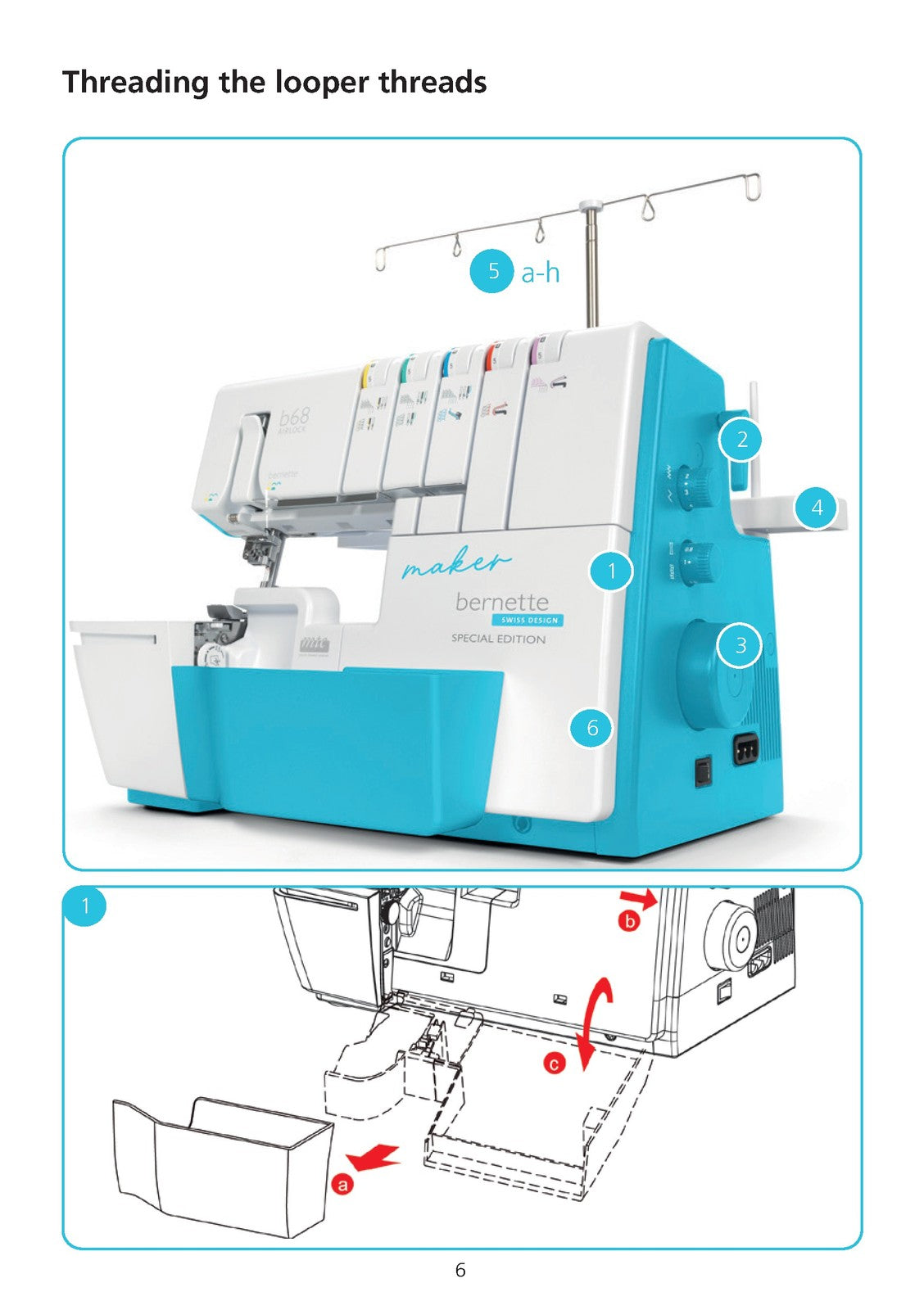 BERNINA Bernette B68 Maker Quick Start Guide Manual - WIRE BOUND - TOUGH COVERS