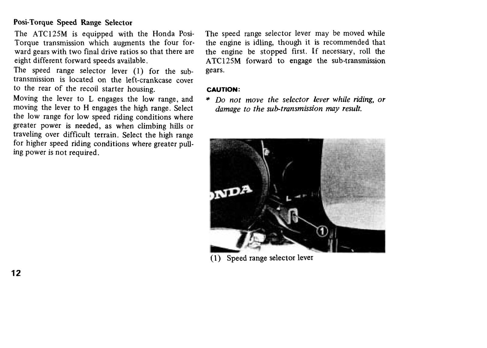 HONDA ATC125M Three-Wheeler Owners Manual 1985 - STEEL WIRE BOUND - TOUGH COVERS