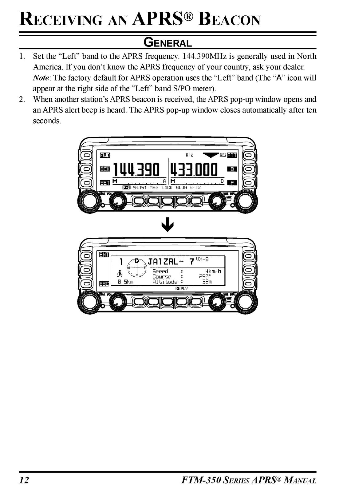 YAESU FTM-350 Series APRS Operating Manual - STEEL WIRE BOUND - TOUGH COVERS