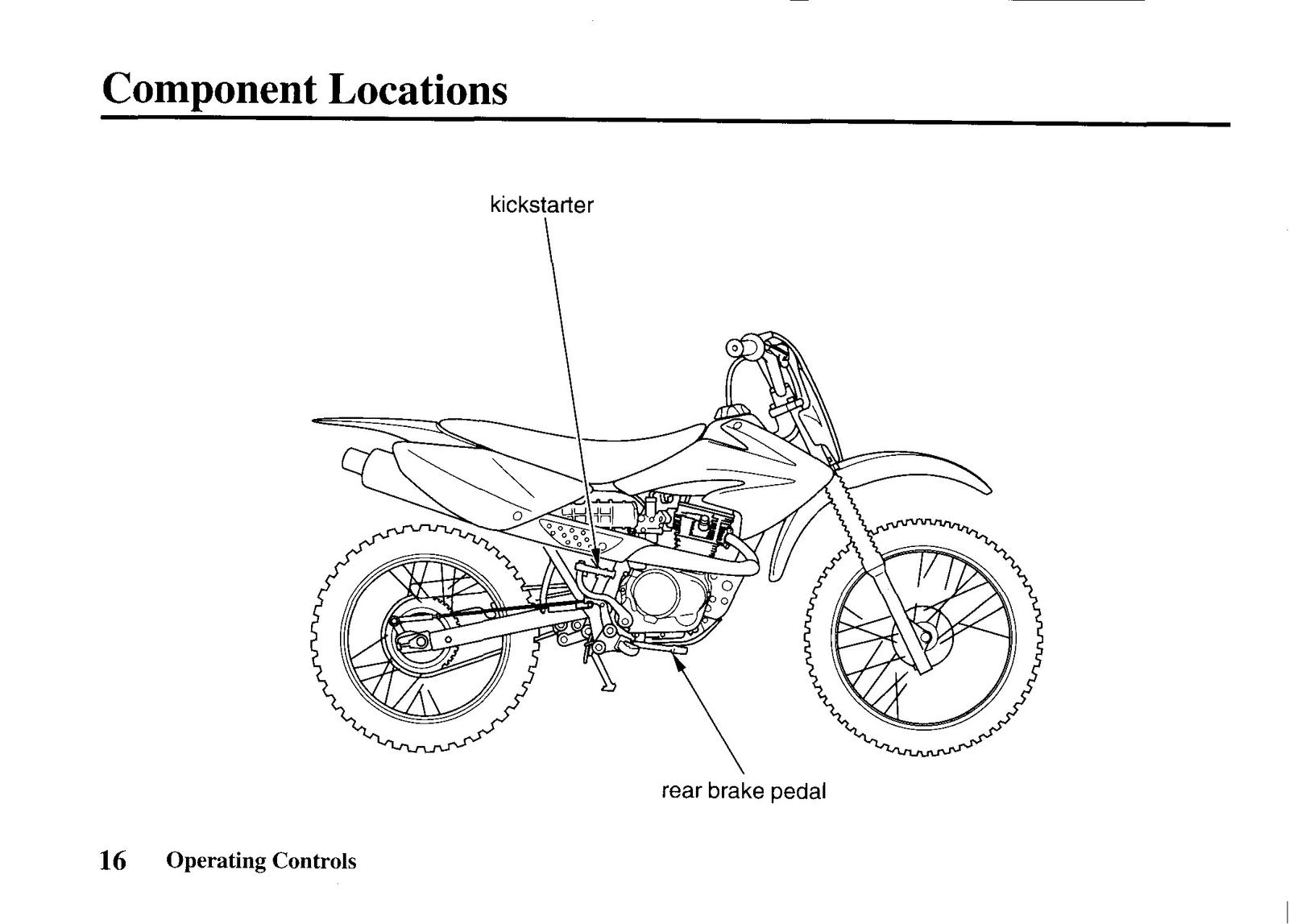 HONDA CRF100F Owners Manual 2004 - STEEL WIRE BOUND - PROTECTIVE COVERS