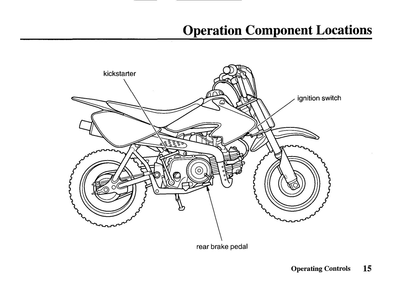 HONDA CRF50F Owners Manual 2006 - STEEL WIRE BOUND - PROTECTIVE COVERS