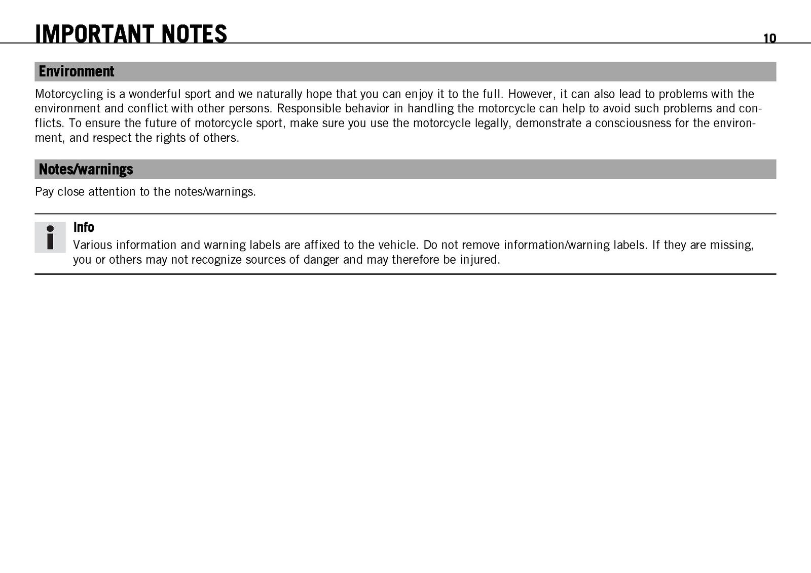 KTM 1190 RC8 R Owners Manual 2009 - STEEL WIRE BOUND - PROTECTIVE COVERS