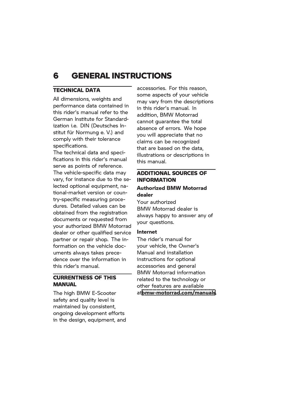 BMW MOTORRAD CE 04 Electric Scooter Owners Manual 2025 - WIRE BOUND - COVERS