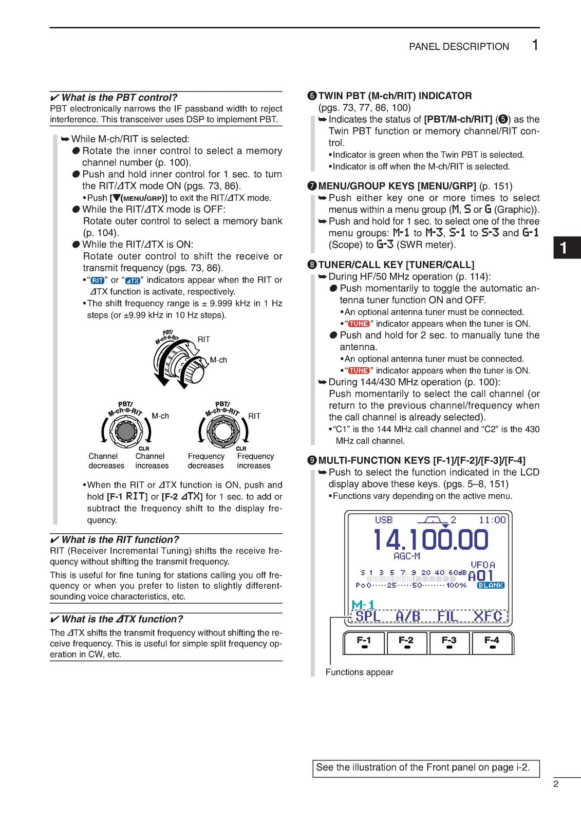 ICOM IC-7000 HF VHF UHF Transceiver Instruction Manual - WIRE BOUND - COVERS