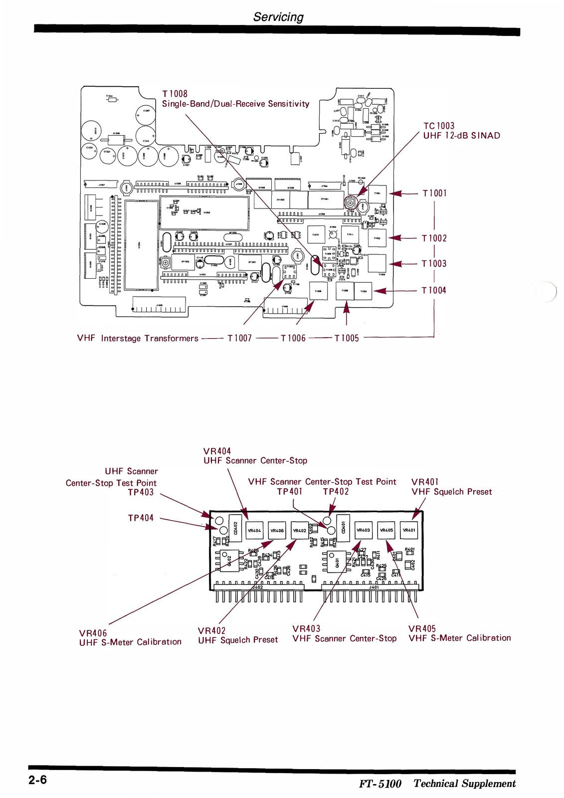 YAESU FT-5100 Technical Supplement Manual - BOUND - COVERS - XL FOLDOUT PAGES