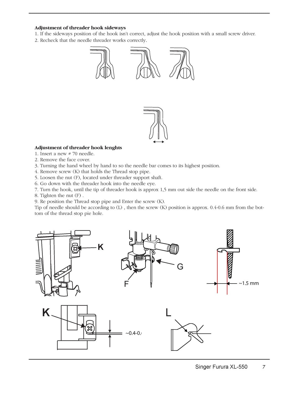 SINGER XL-550 XL550 Service Manual NOT User Manual - WIRE BOUND - TOUGH COVERS