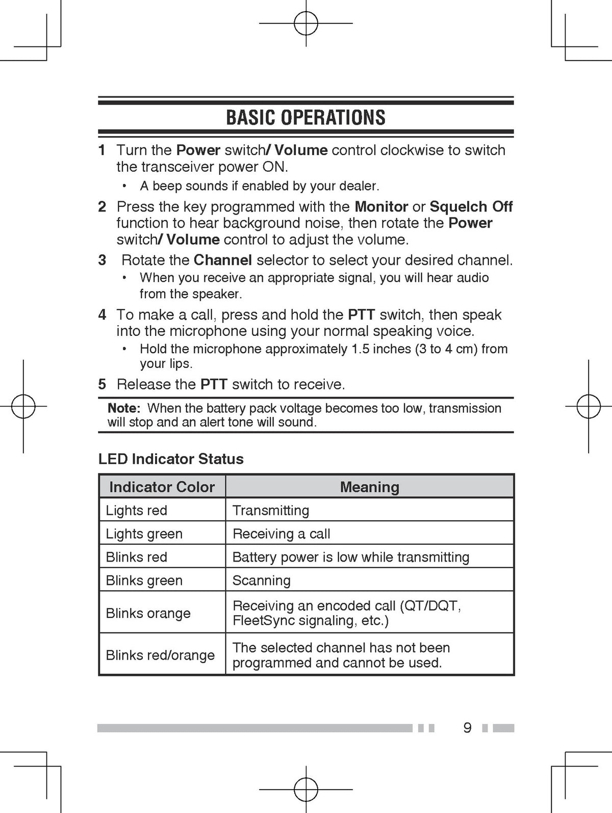 KENWOOD TK-2302 TK-2302V TK-3302 TK-3302U FM Transceiver Instruction Manual