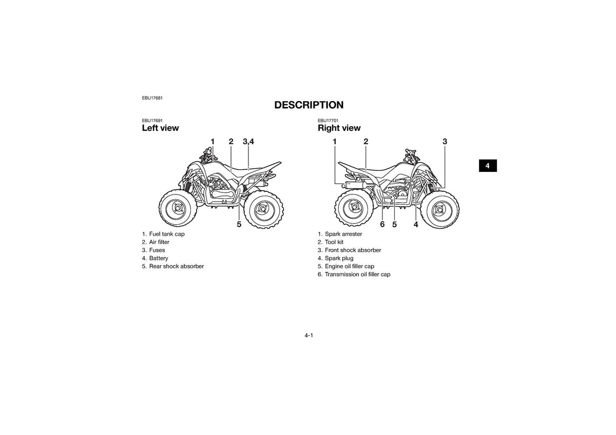 YAMAHA YFM110R ATV Owners Manual 2026 - STEEL WIRE BOUND - PROTECTIVE COVERS