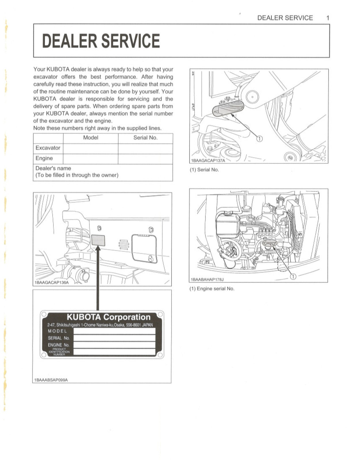 KUBOTA KX121-3 KX161-3 U45 Workshop & Operators Manual BUNDLE - WIRE BOUND