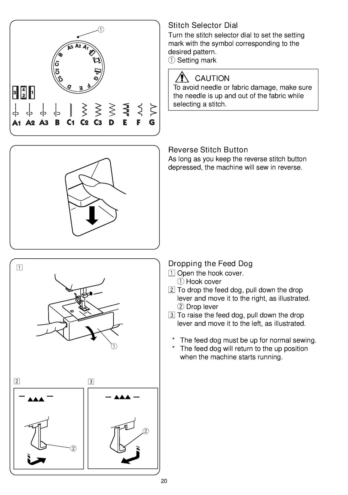 ALFA 1603 531 Sewing Machine Instruction Book Manual - WIRE BOUND - TOUGH COVERS