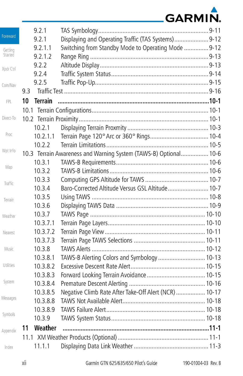 GARMIN GTN 625 635 650 Pilots Guide 2011 - STEEL WIRE BOUND - PROTECTIVE COVERS