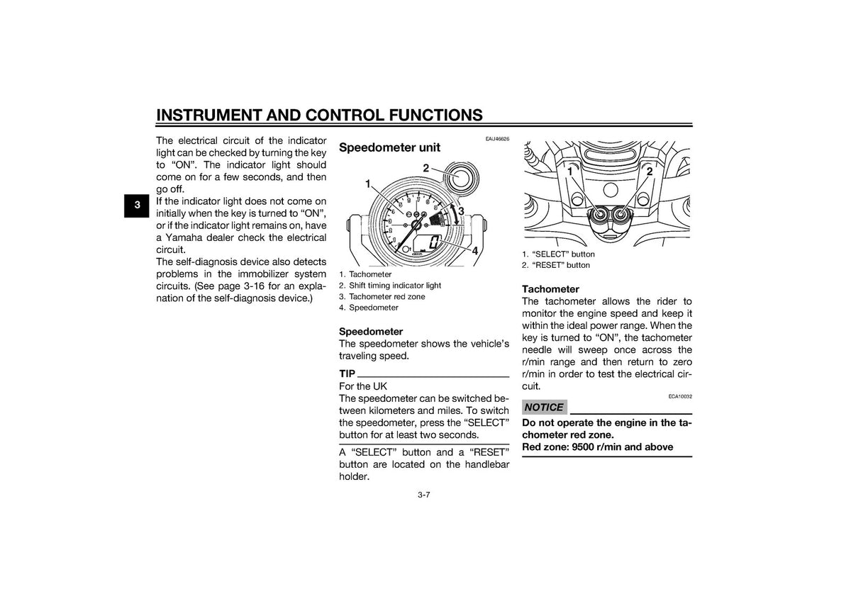 YAMAHA VMAX Owners Manual 2015 - STEEL WIRE BOUND - PROTECTIVE COVERS