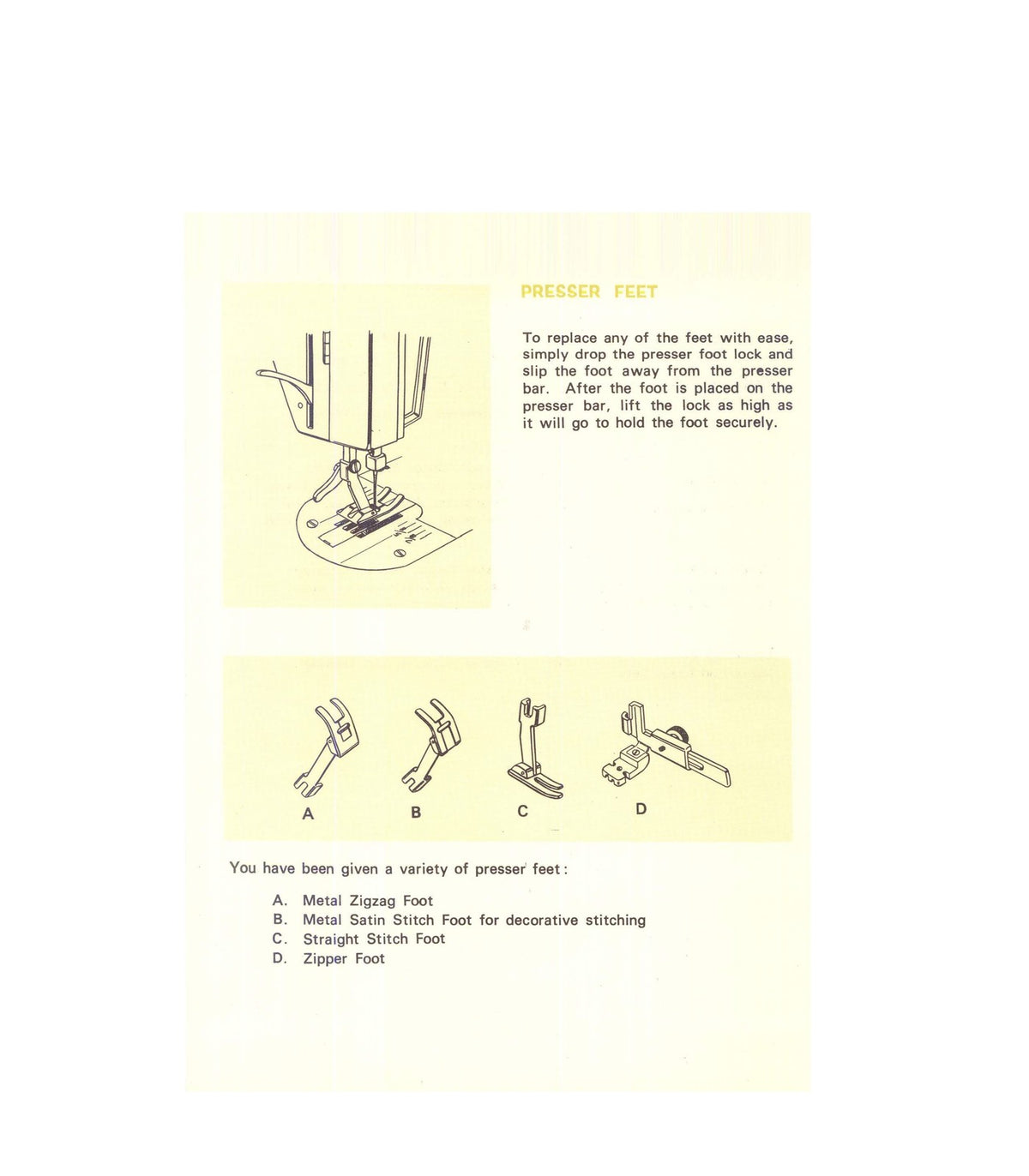 KENMORE 159-1601 Zig-Zag Sewing Machine Instructions Manual, FOLDOUTS