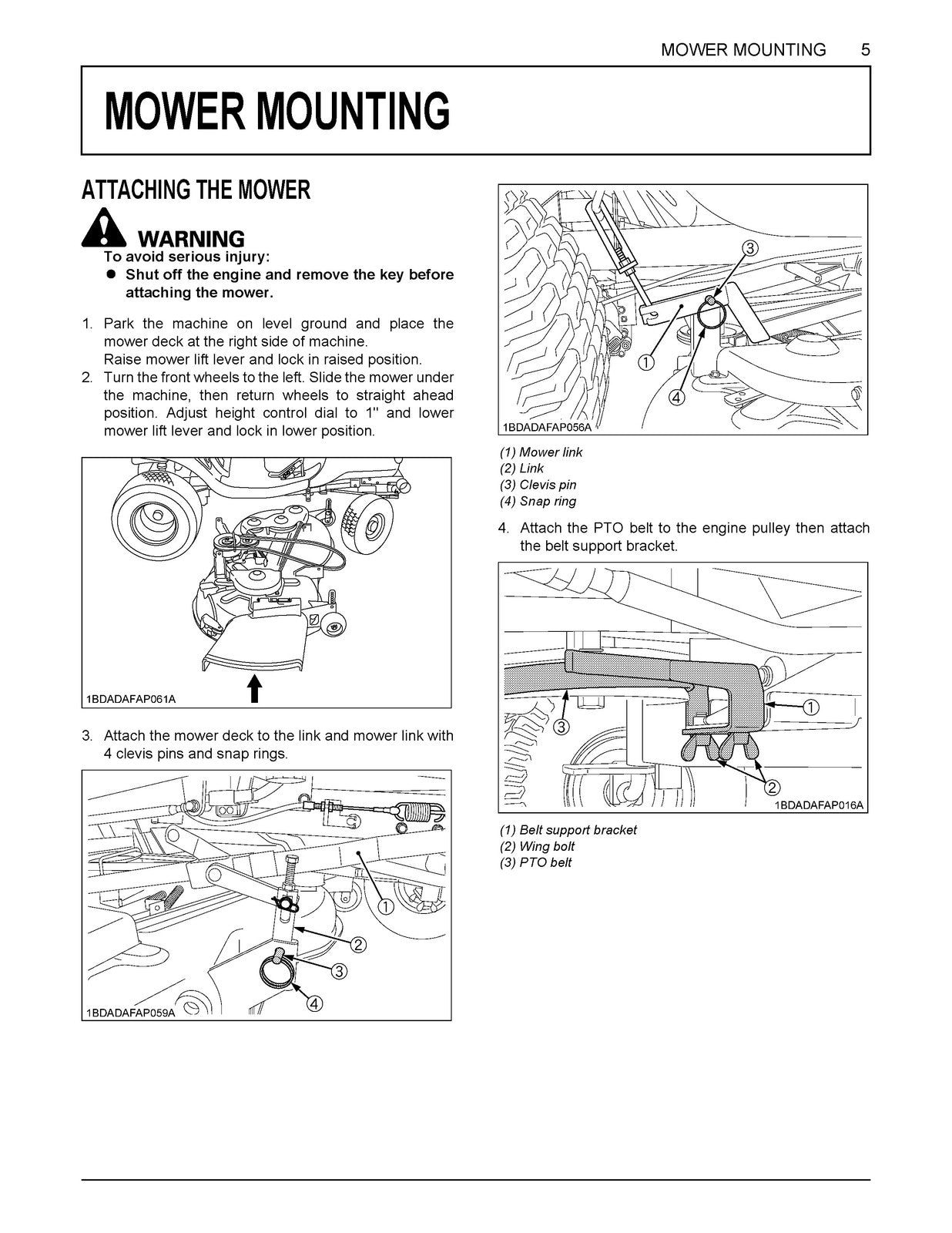 KUBOTA T1880 T2080 T2380 Operators Manual - BOUND - COVERS - XL FOLDOUT PAGES