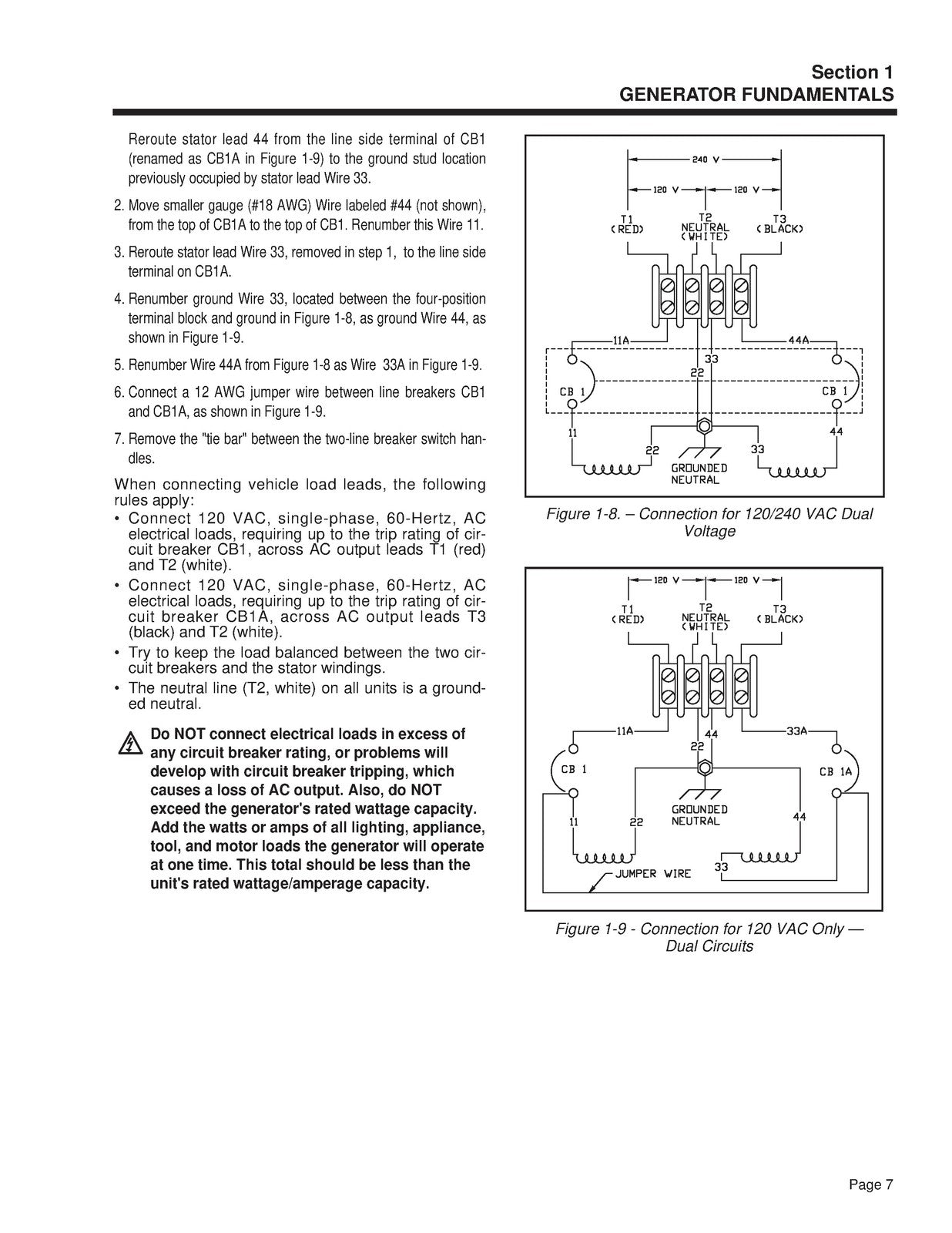 GUARDIAN QuietPact 75D RV Generator Diagnostic Repair Manual - WIRE BOUND