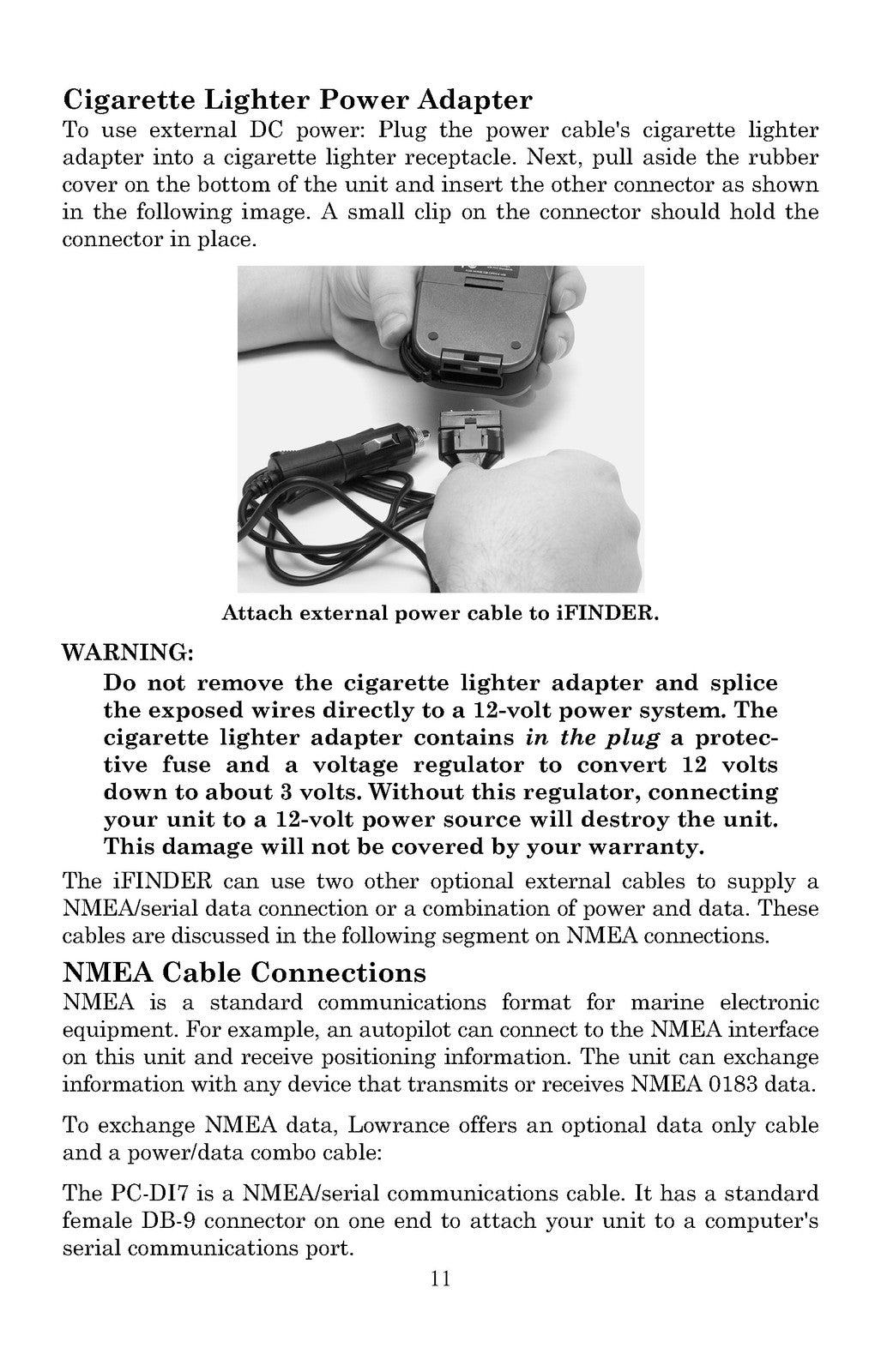 LOWRANCE iFINDER H2O Handheld Mapping GPS Receiver Instructions Manual 2004