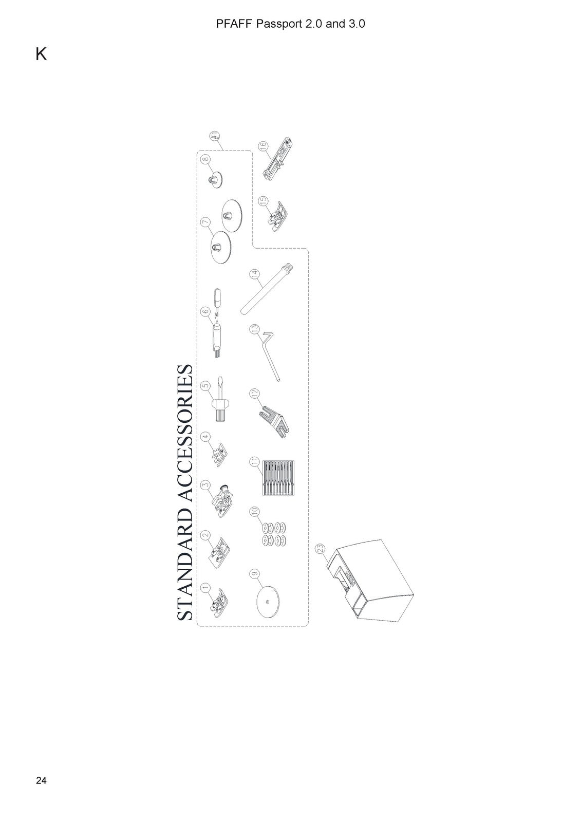PFAFF Passport 20 30 Illustrated Parts List Manual 2020 - WIRE BOUND - COVERS
