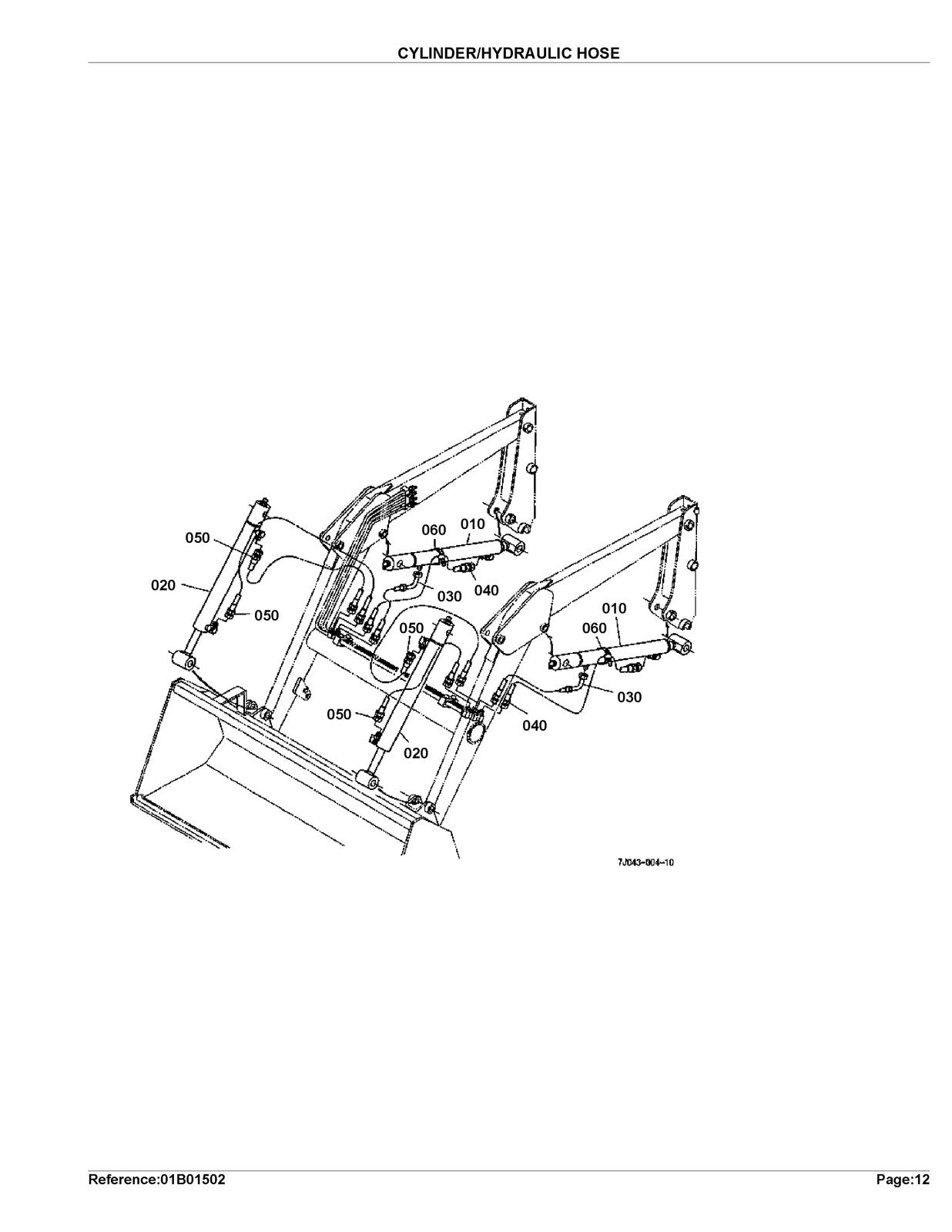 KUBOTA LA402 Loader Illustrated Parts List Manual - WIRE BOUND - TOUGH COVERS