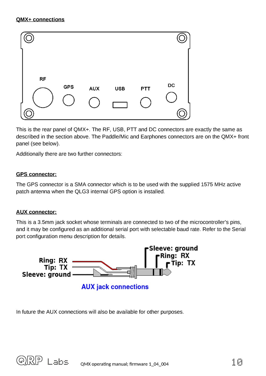 QRP LABS QMX Operating Manual fw 1-04-004 7-23-2026 - WIRE BOUND - TOUGH COVERS